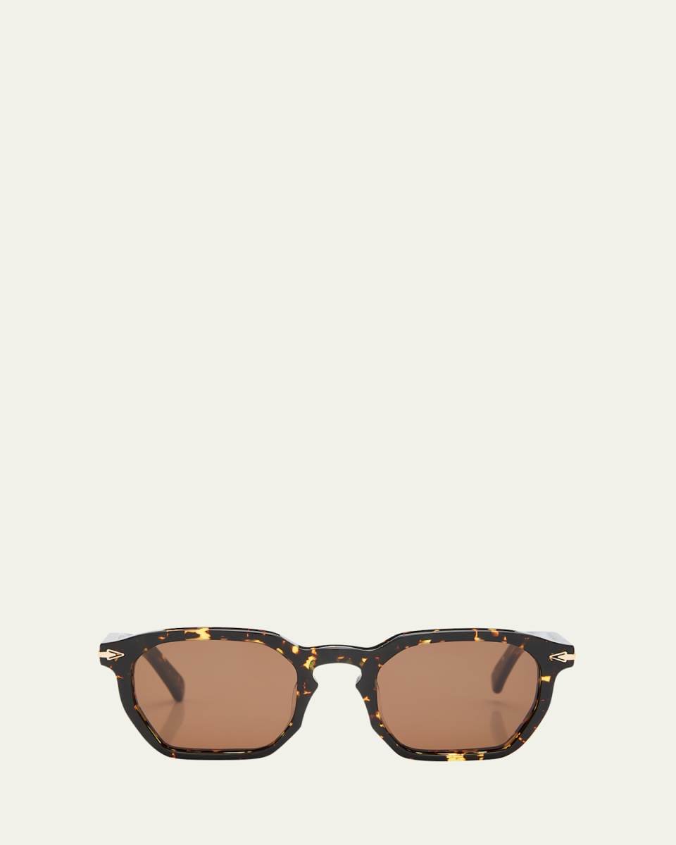 Keyhole Acetate Square Sunglasses