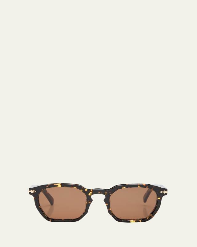 Keyhole Acetate Square Sunglasses