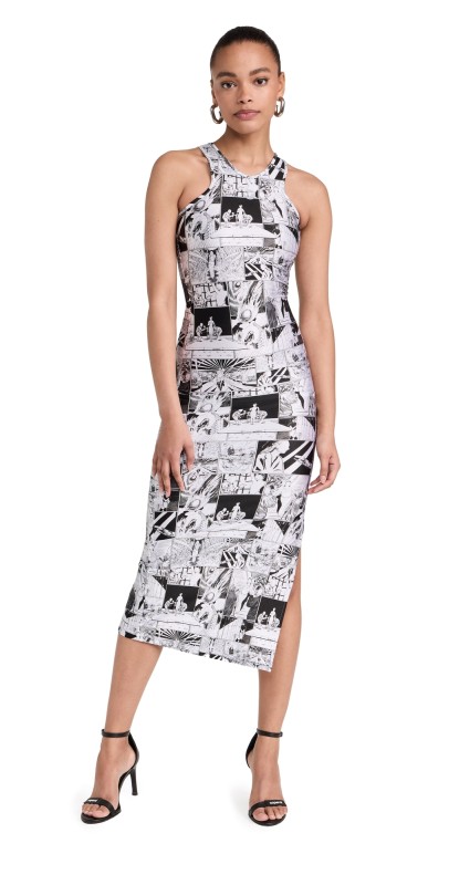 Coperni Tank Top Dress Black/White