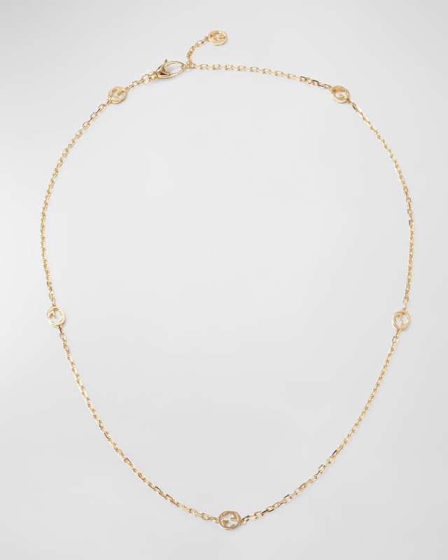 Interlocking G 18k Gold Chain Necklace