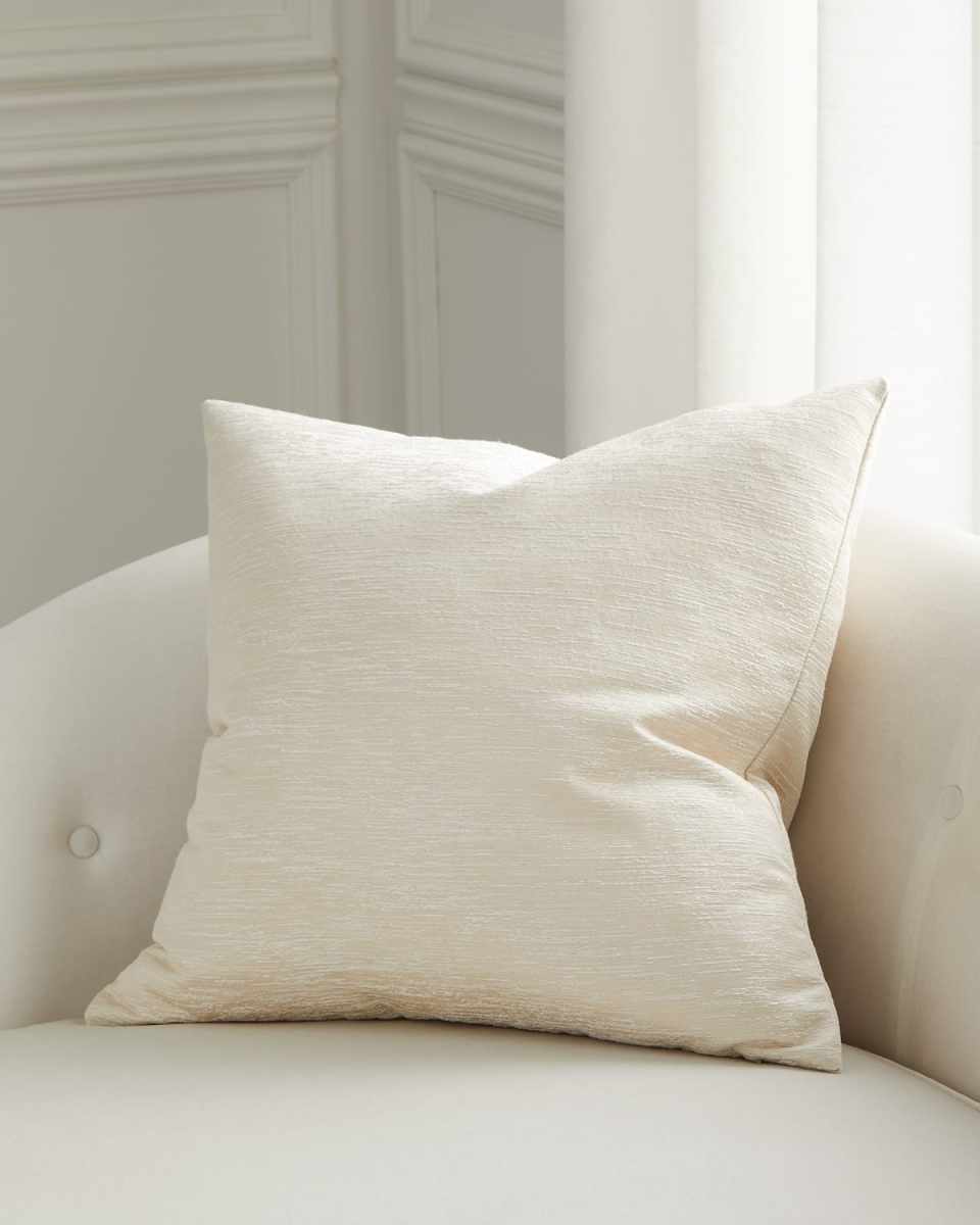 Azaro Cream Decorative Pillow, 22" Square