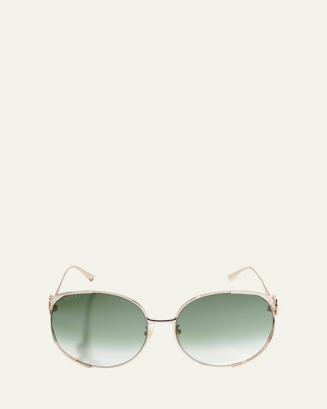 Oversized Oval GG Sunglasses