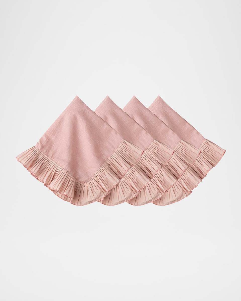 Mademoiselle White Napkins, Set of 4