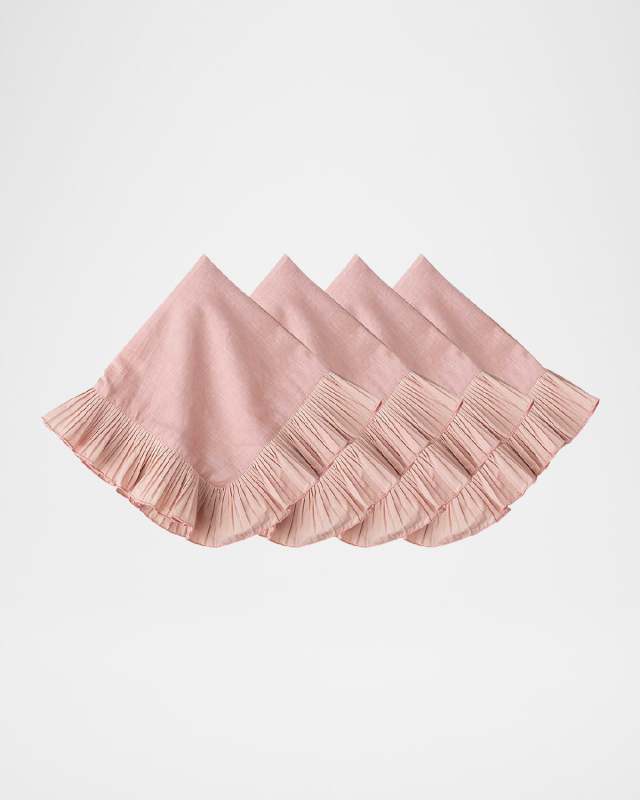 Mademoiselle White Napkins, Set of 4