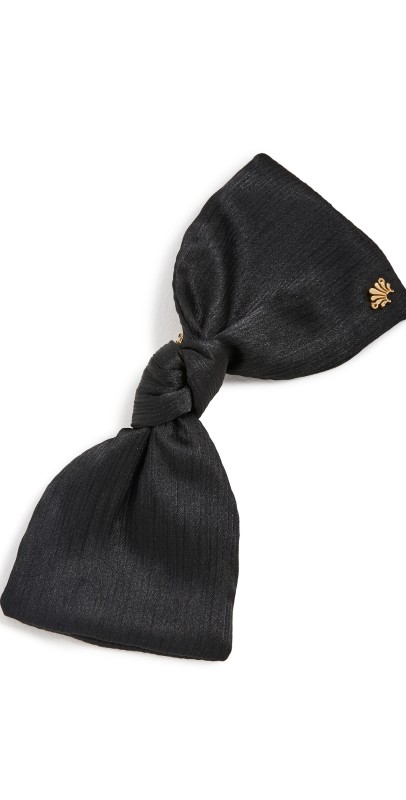 Lele Sadoughi Paloma Bow Barrette Jet