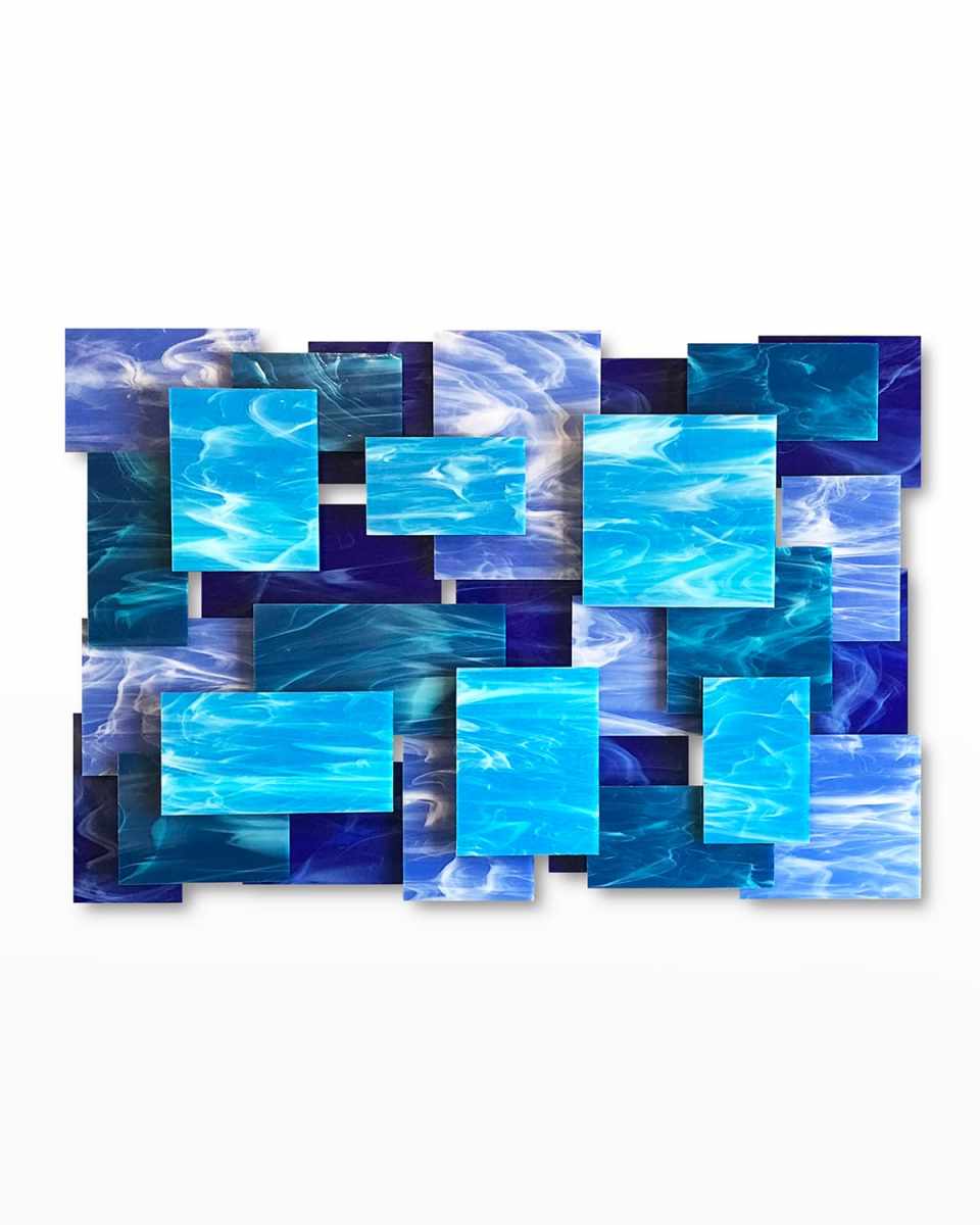 Glass and Metal Wall Sculpture