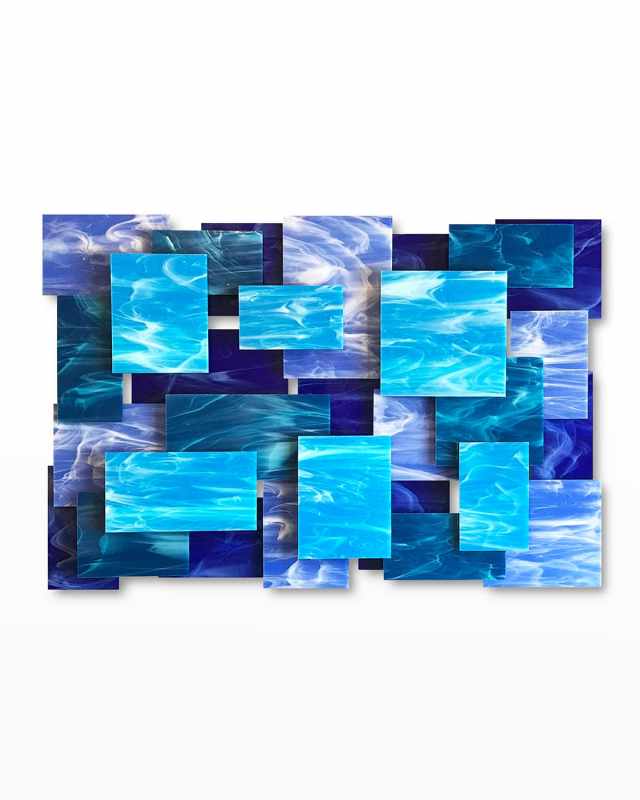 Glass and Metal Wall Sculpture