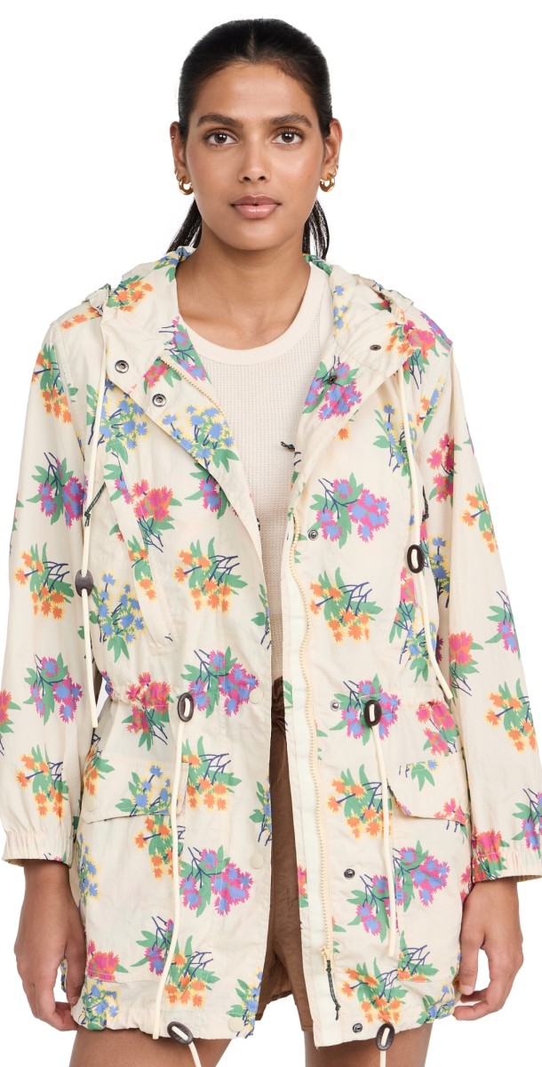 THE GREAT Outdoors The Rover Jacket Pale Khaki Palisade Floral