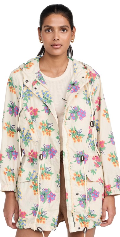 THE GREAT Outdoors The Rover Jacket Pale Khaki Palisade Floral