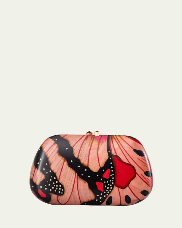 18K Rose Gold Marquetry Clutch
