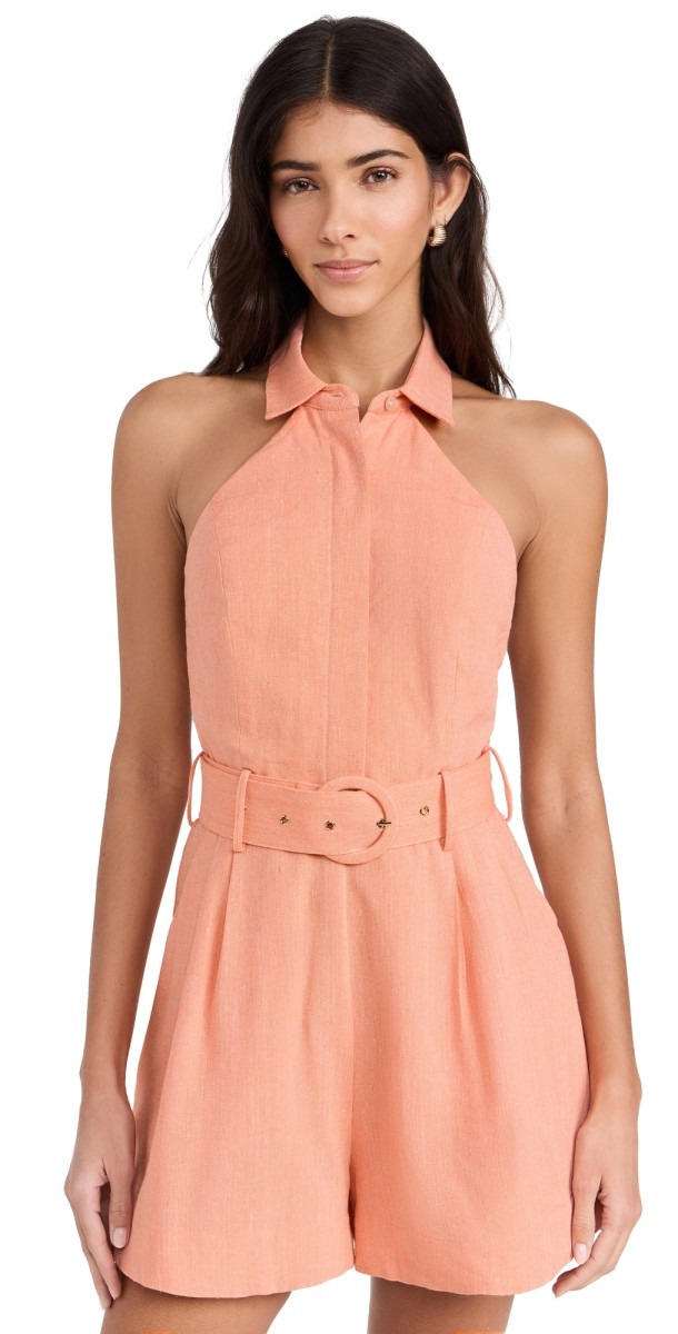HEVRON Asha Romper Apricot