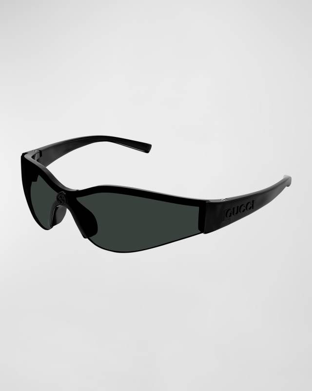 Logo Plastic Shield Sunglasses