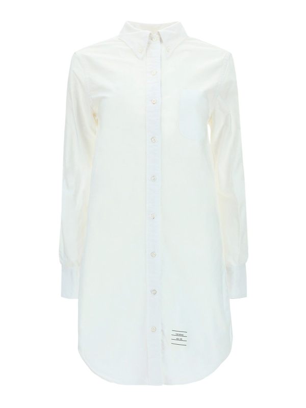 Thom Browne Robe Courte - Blanc