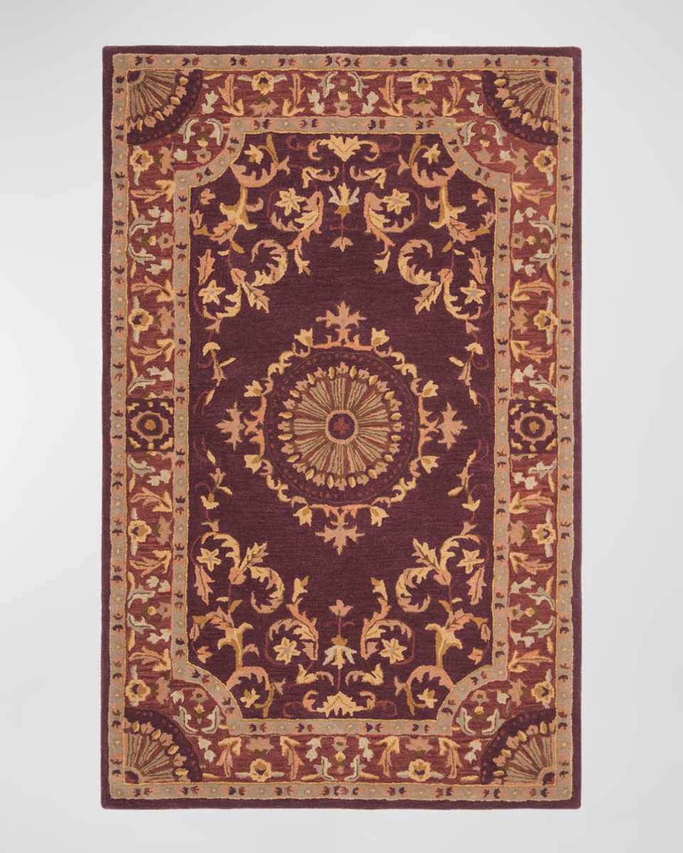 Burgundy Oaks Hand Tufted Rug, 8' x 11'