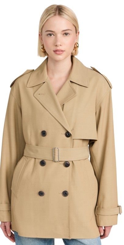 rag & bone Beverly Cropped Trench Tan