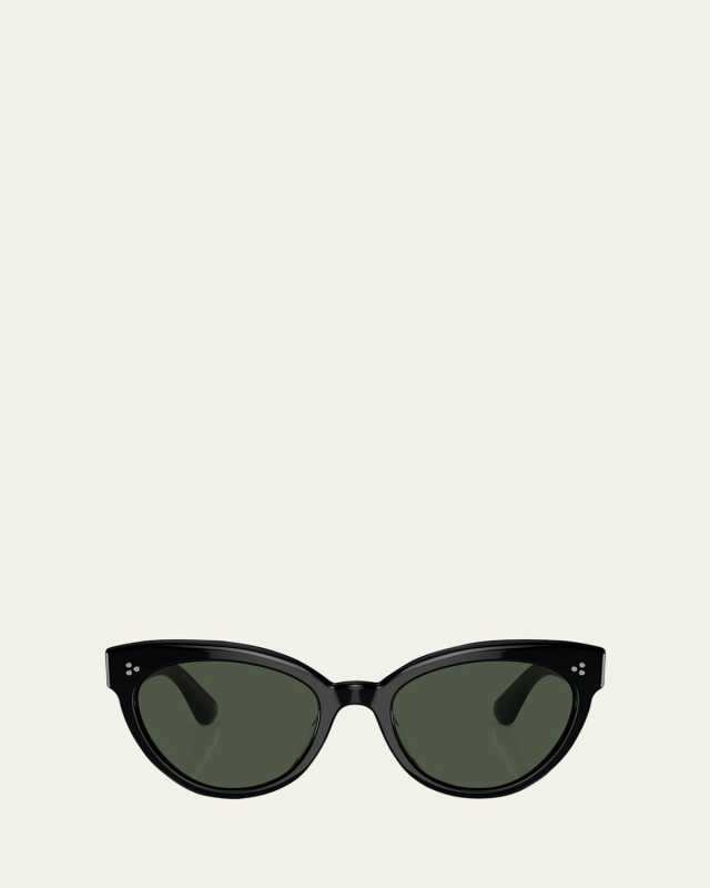 Roella Polarized Cat-Eye Sunglasses, Black