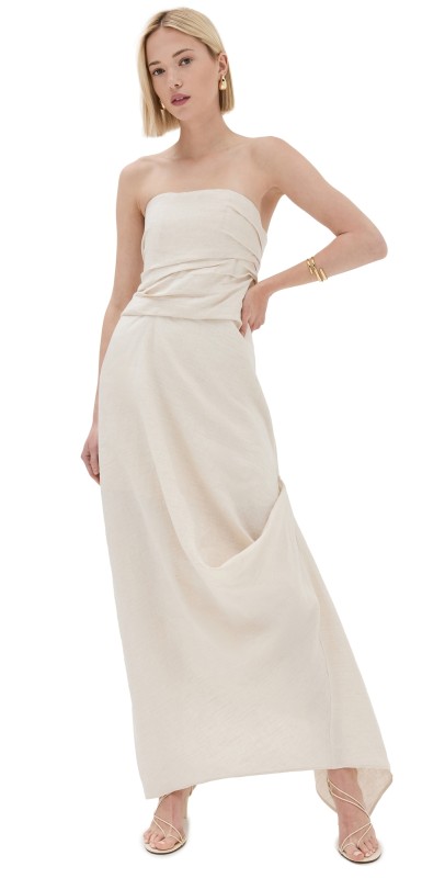STAUD Caravaggio Dress Natural