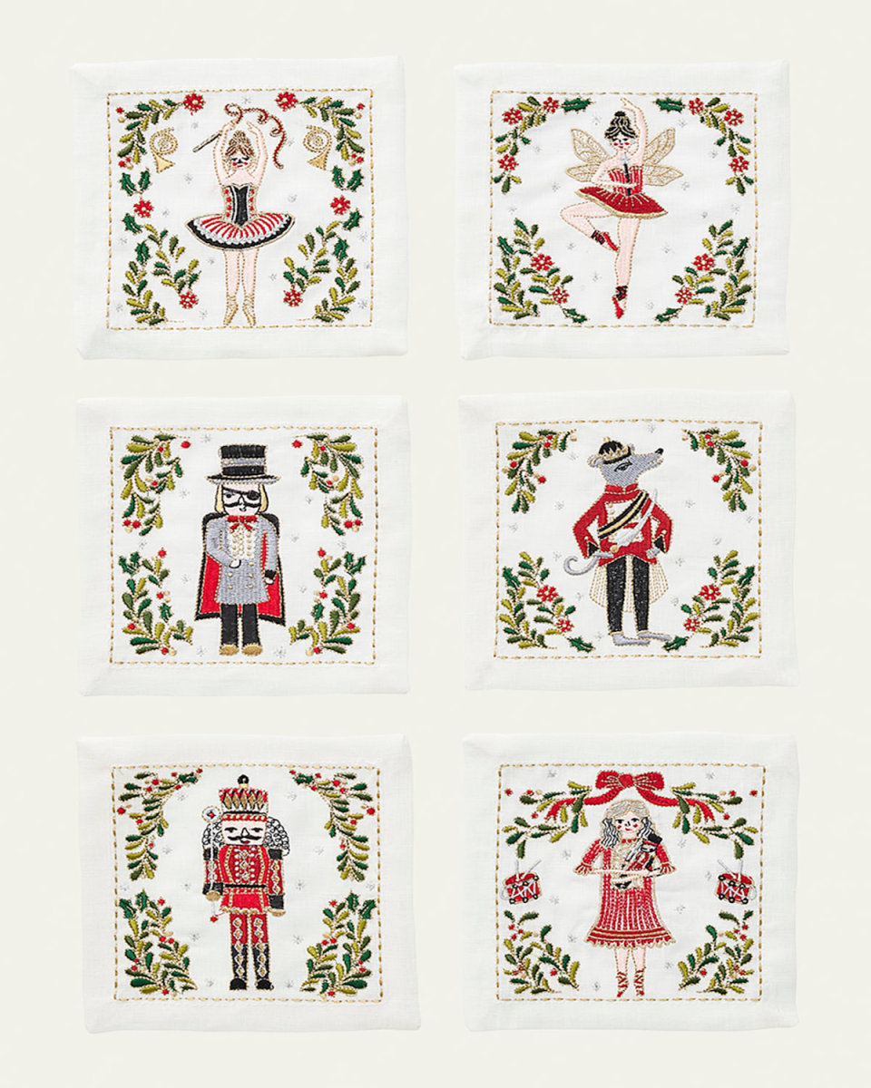 Nutcrackers Cocktail Napkins, Set of 6