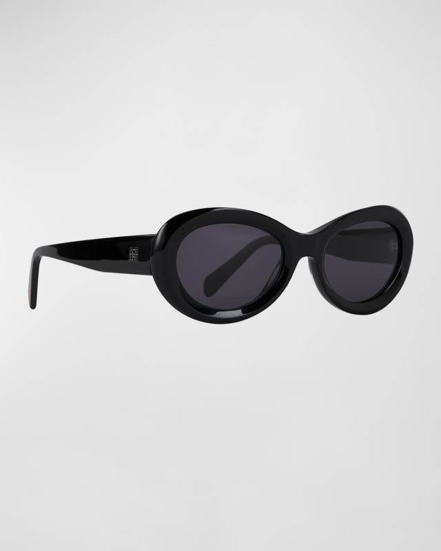The Ovals Havana Acetate Oval Sunglasses