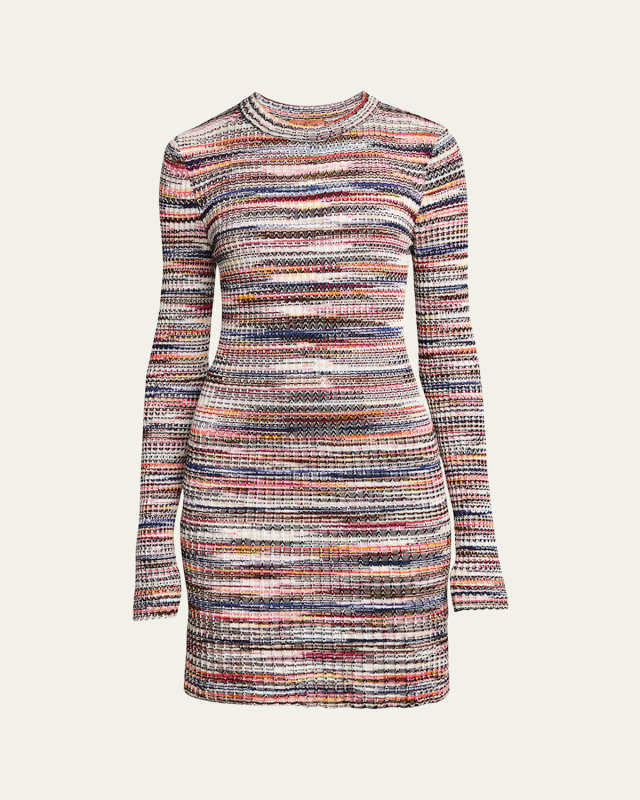 Heathered Knit Short Dress
