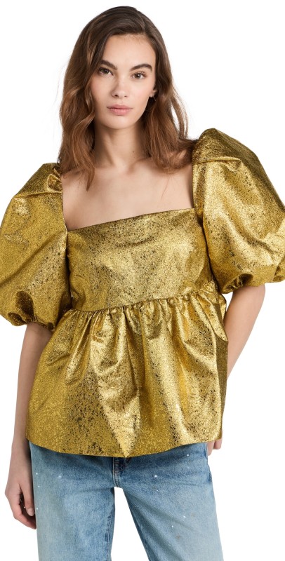 Stine Goya Kinsley Top Luminescent Gold