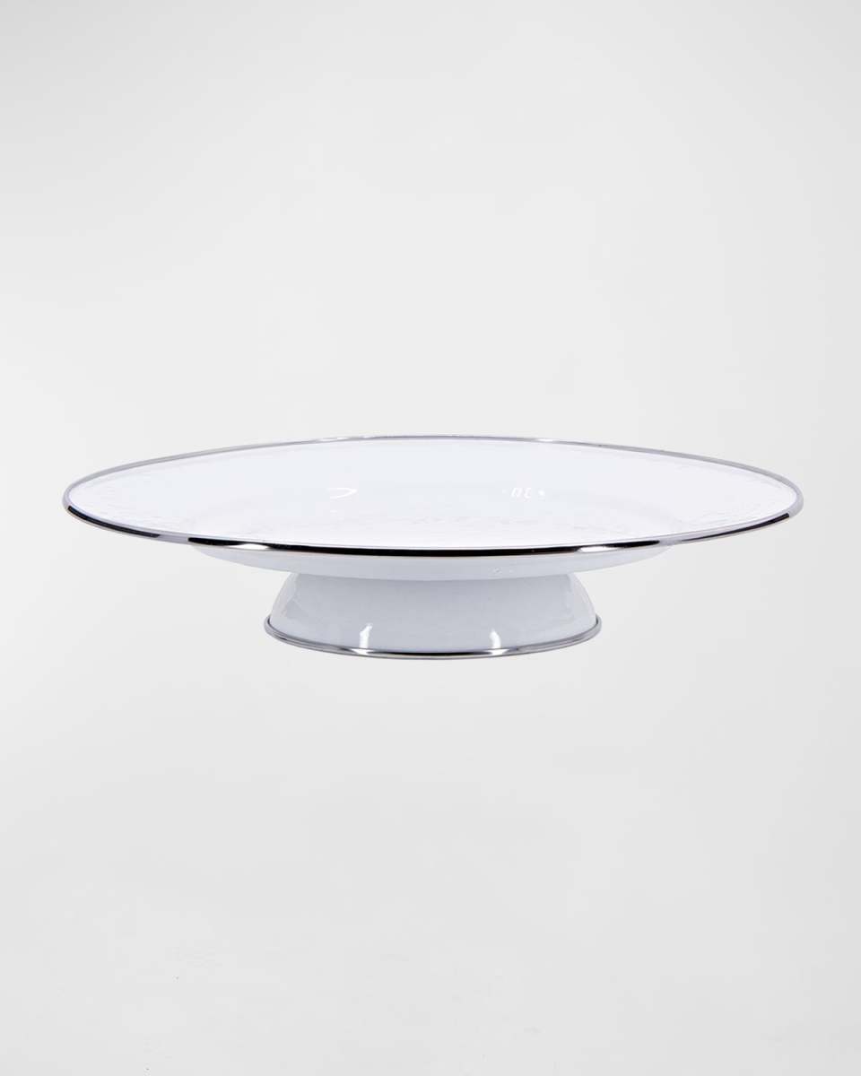White Cake Plate