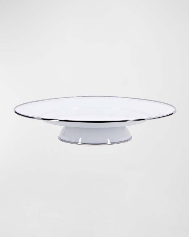 White Cake Plate