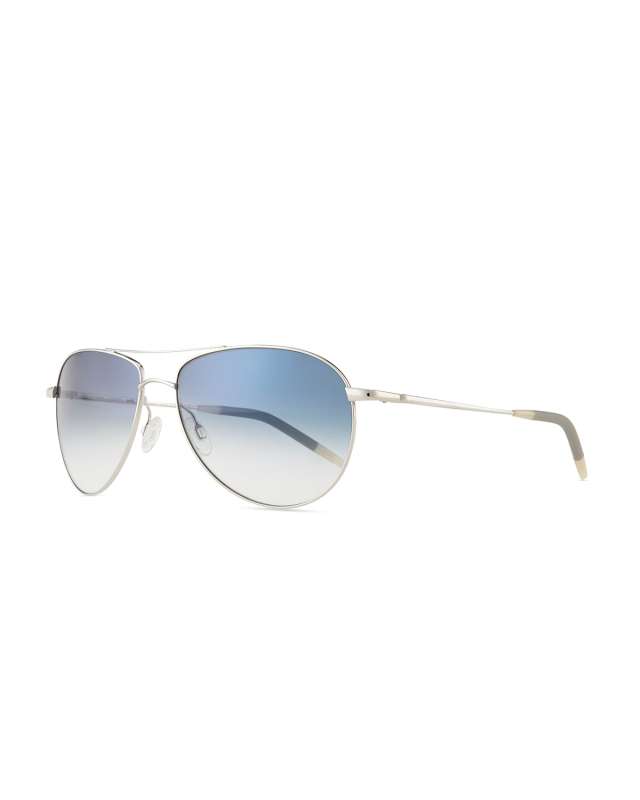 Benedict Basic Aviators, Silver/Chrome