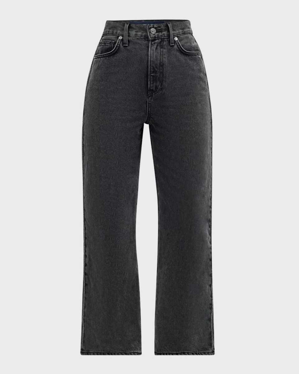 Dylan High-Rise Straight Ankle Jeans