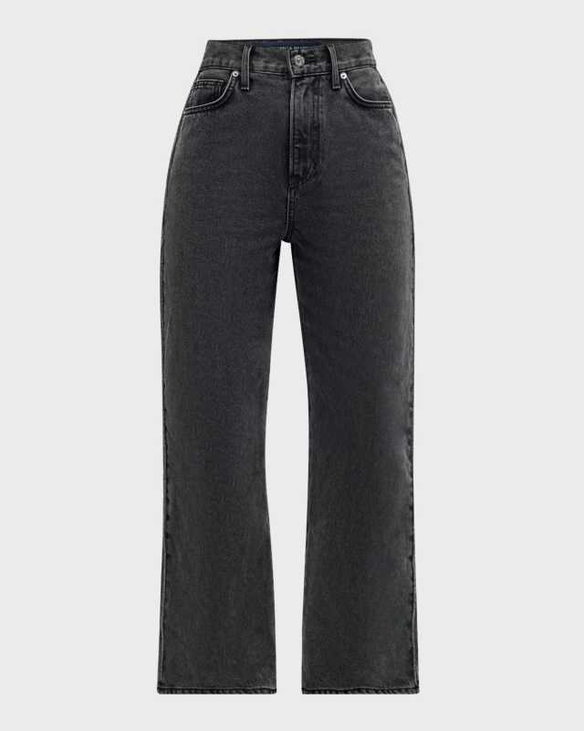 Dylan High-Rise Straight Ankle Jeans