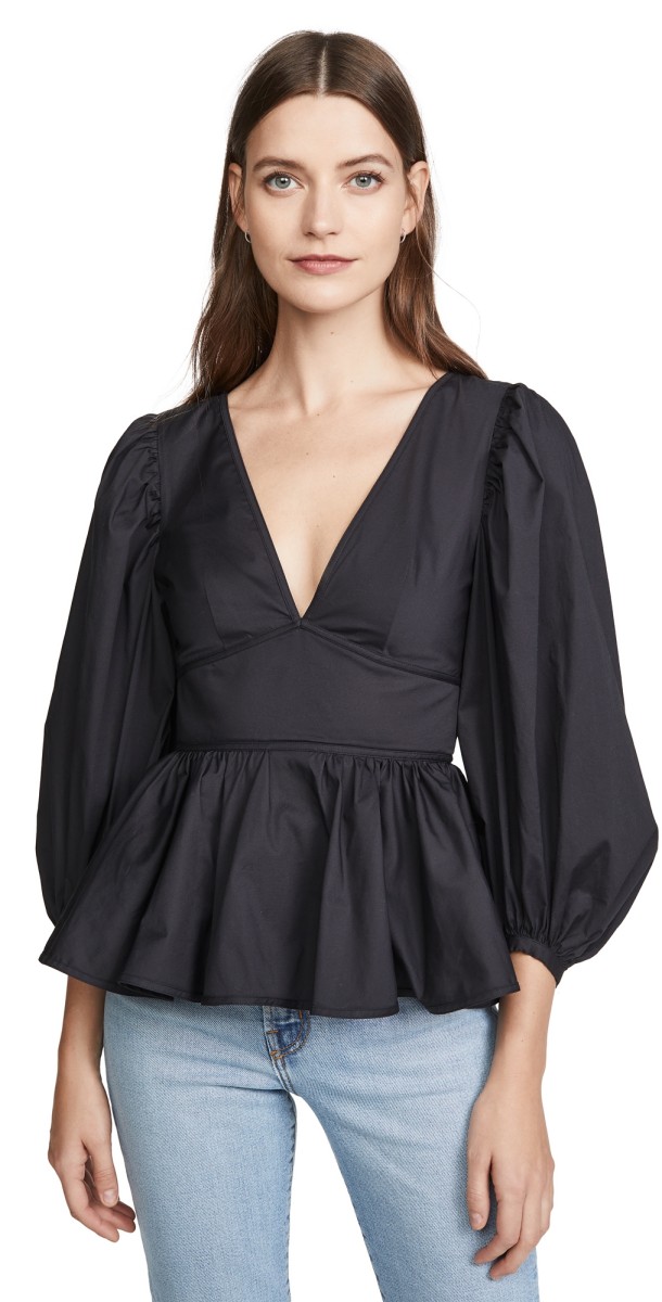 STAUD Luna Top Black