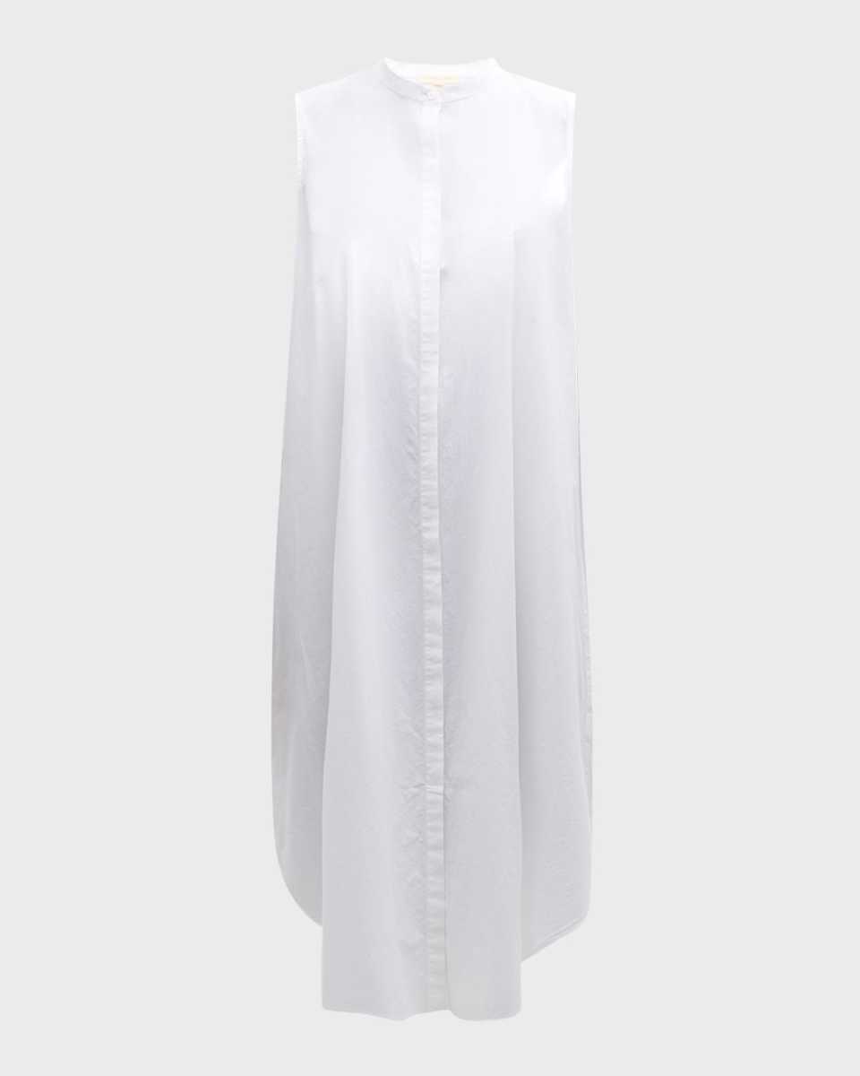 Petite Organic Cotton Poplin Midi Shirtdress
