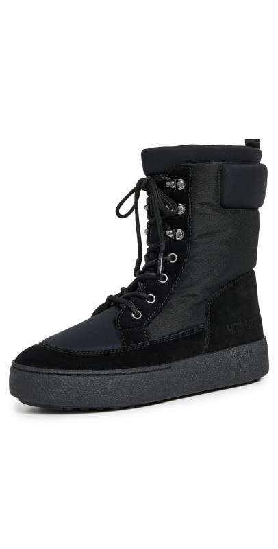 Moon Boot Ltrack Combat Boots Black