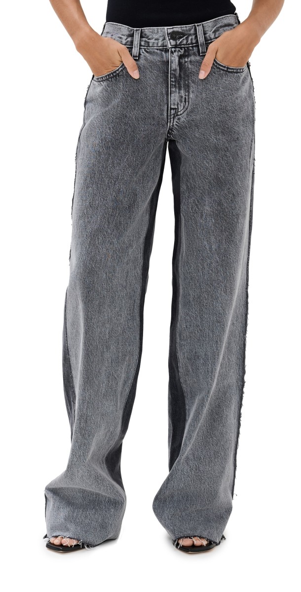 SLVRLAKE Re-Work Mica Paneled Jeans Lunar Eclipse