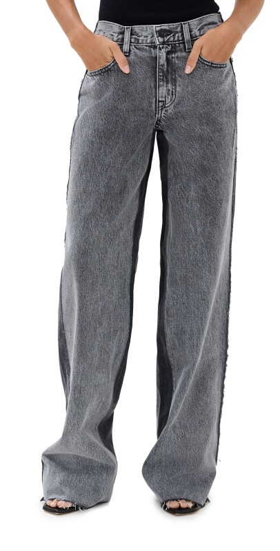 SLVRLAKE Re-Work Mica Paneled Jeans Lunar Eclipse