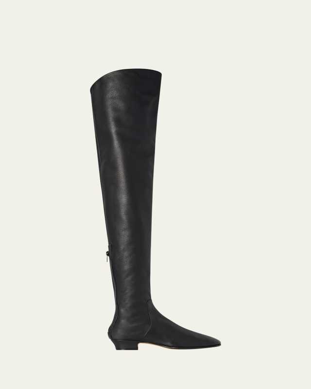 Awar Leather Over-The-Knee Boots