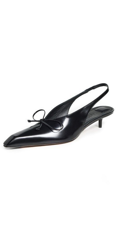 Jacquemus Les Slingbacks Cubisto Basses Heels Black