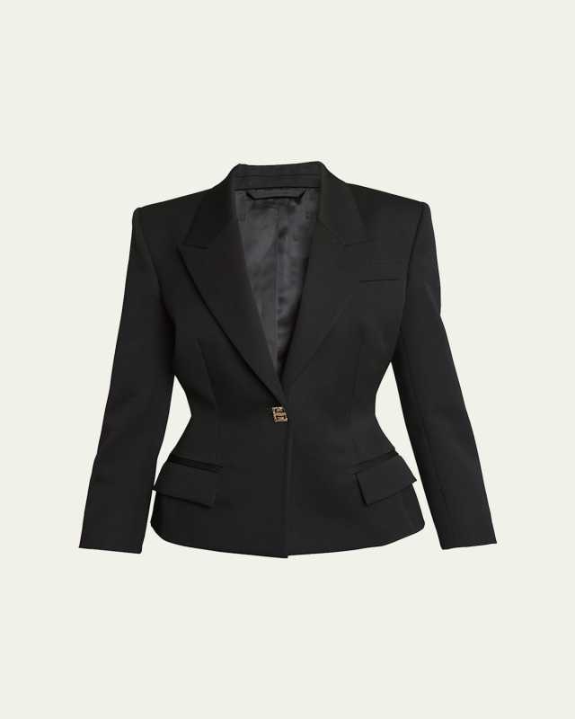 4G Structured Wool Blazer