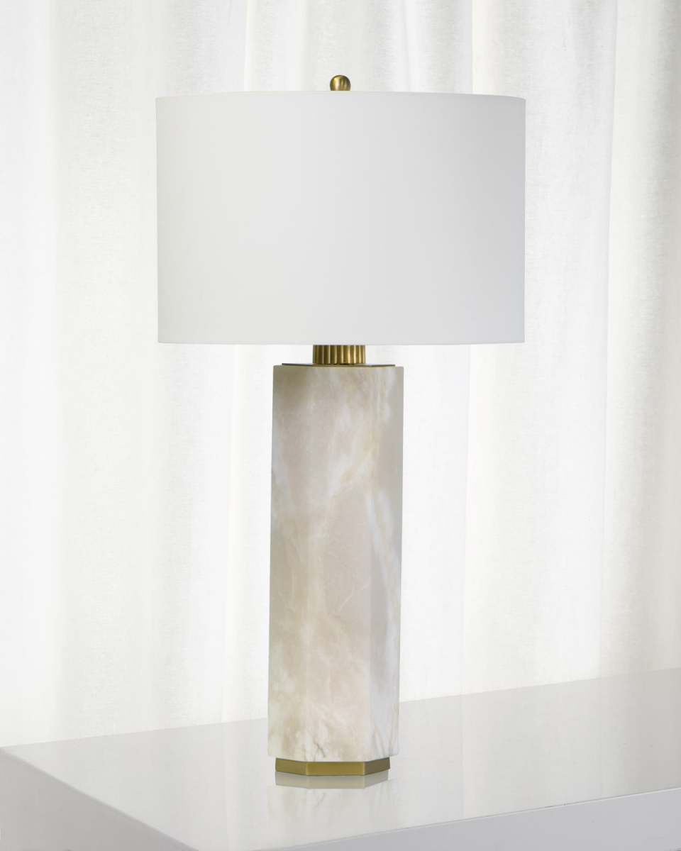 Gear Alabaster Table Lamp