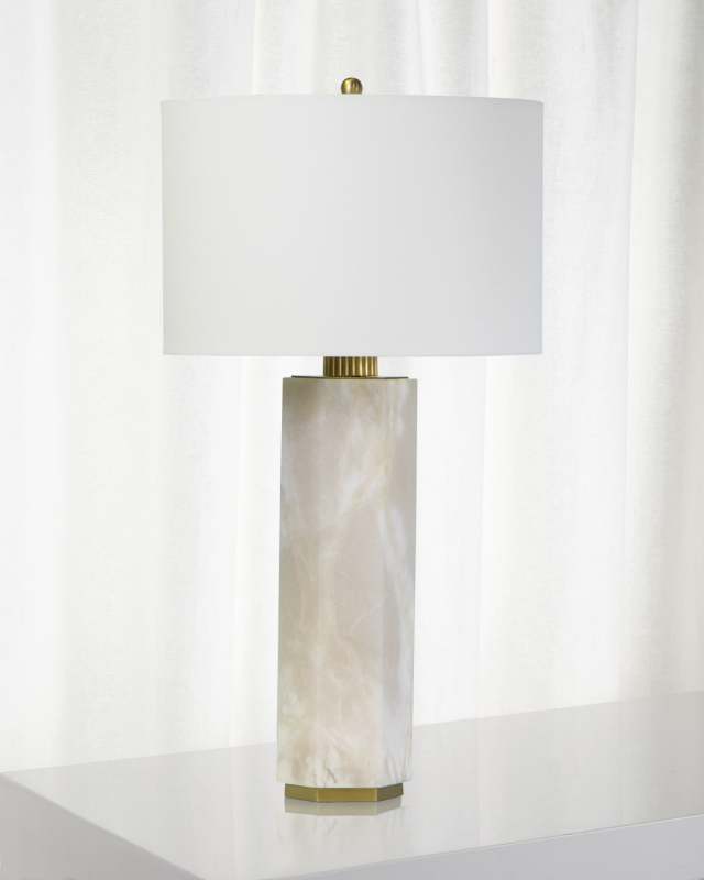 Gear Alabaster Table Lamp