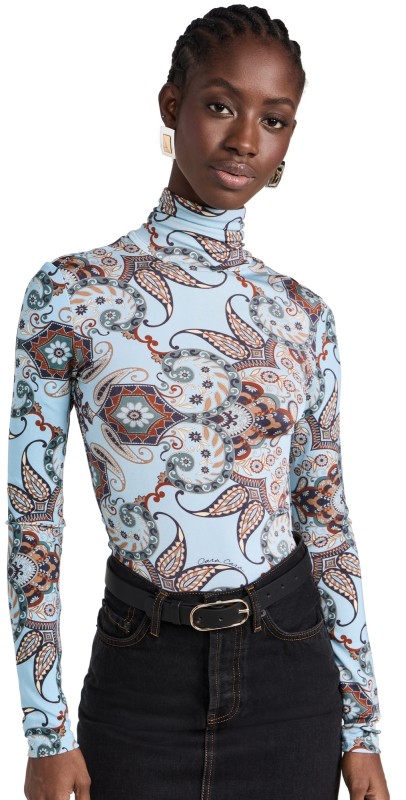 Cara Cara Piper Top Blue Vintage Paisley