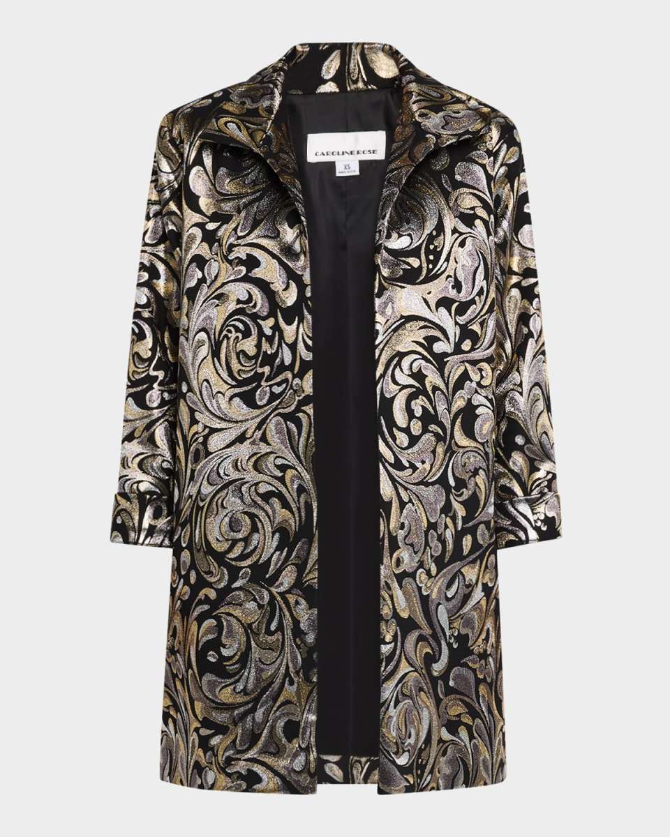 Metallic Jacquard Statement Jacket