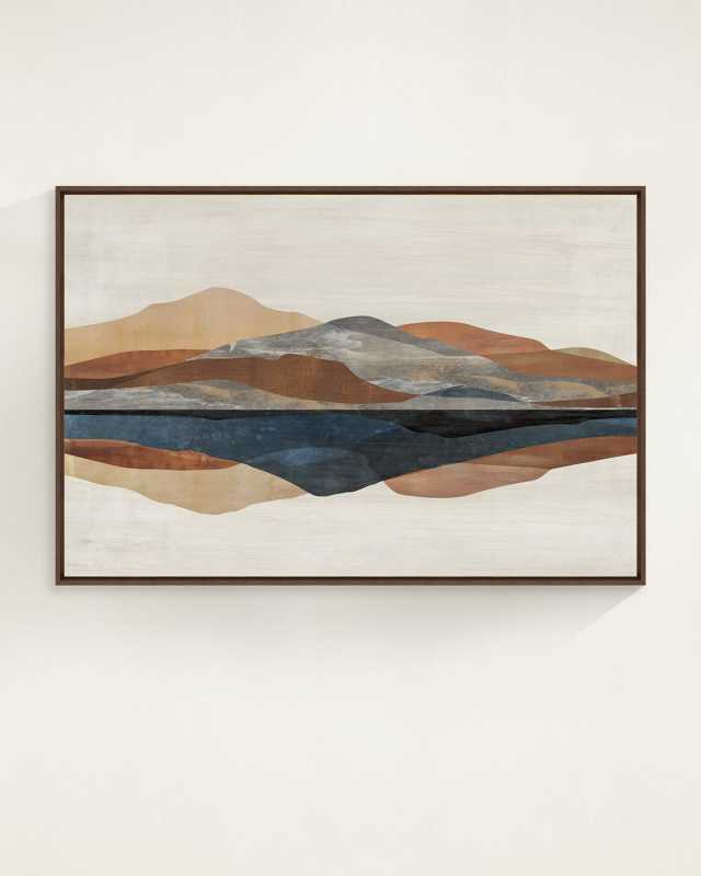 "Boundless Peaks" Framed Giclee by Richard Ryder, 47" x 32"