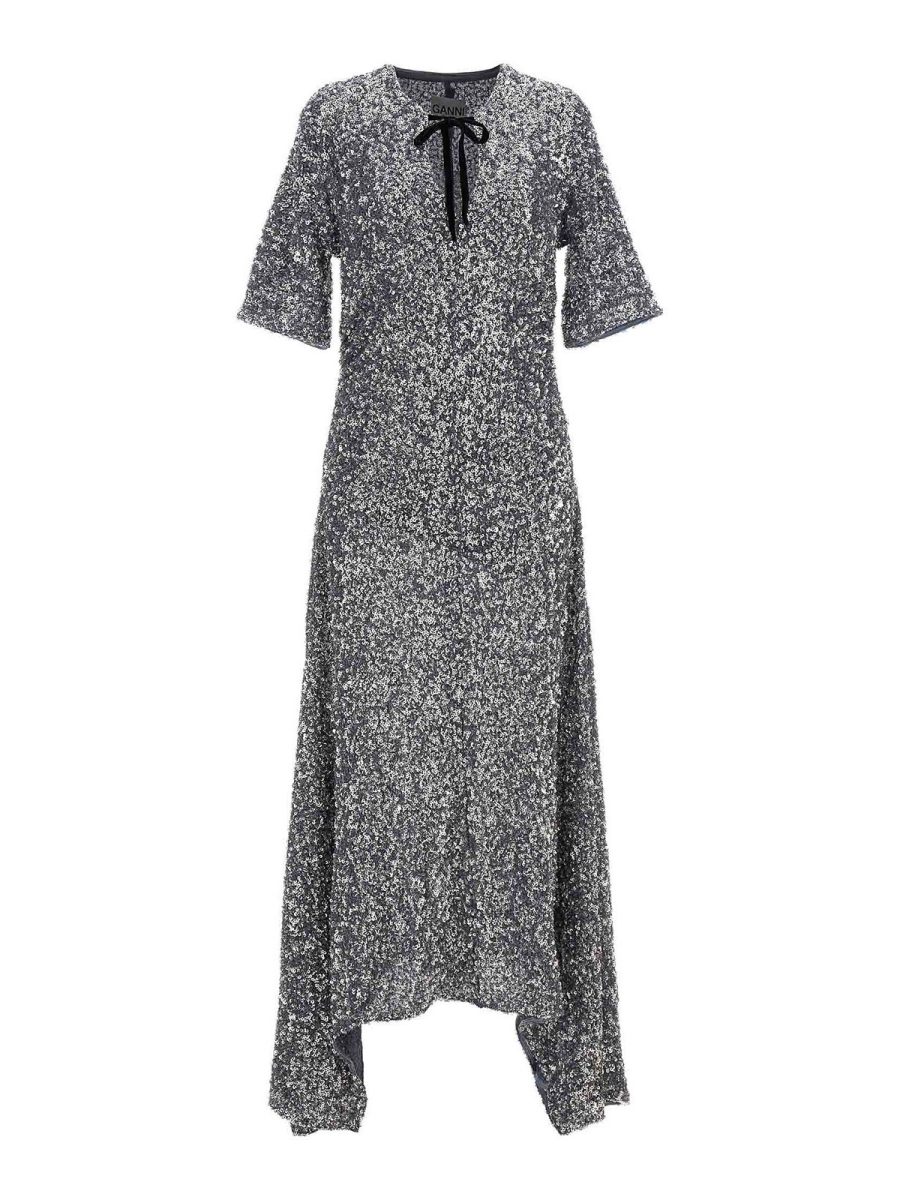 Ganni Maxi Robe - Violet