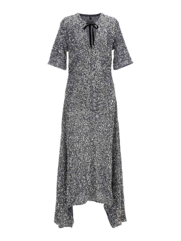 Ganni Maxi Robe - Violet