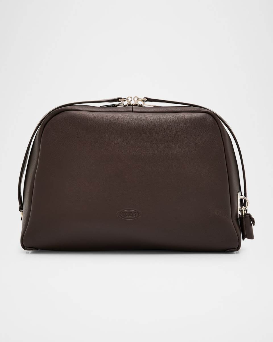 Medium Leather Darsena Pouch Bag