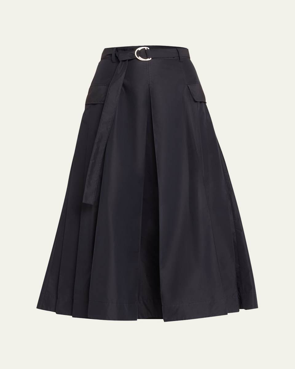 Belted Utility Maxi Skirt