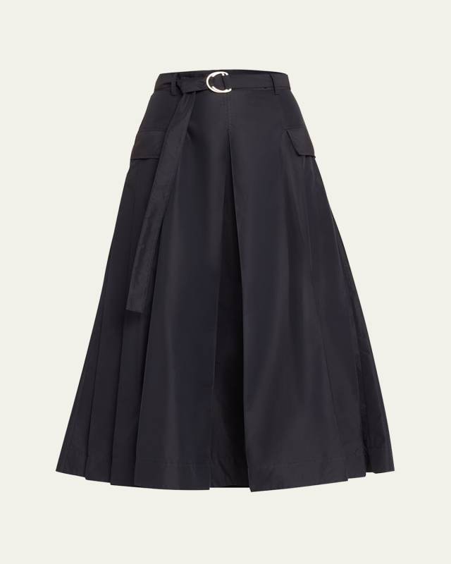 Belted Utility Maxi Skirt