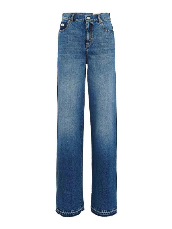 Alexander Mcqueen Jean Bootcut - Bleu