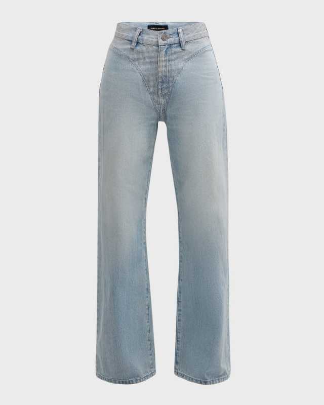 Bikini Bling Wide-Leg Jeans